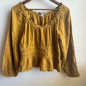 Madewell Sunshine Chic Peplum Blouse